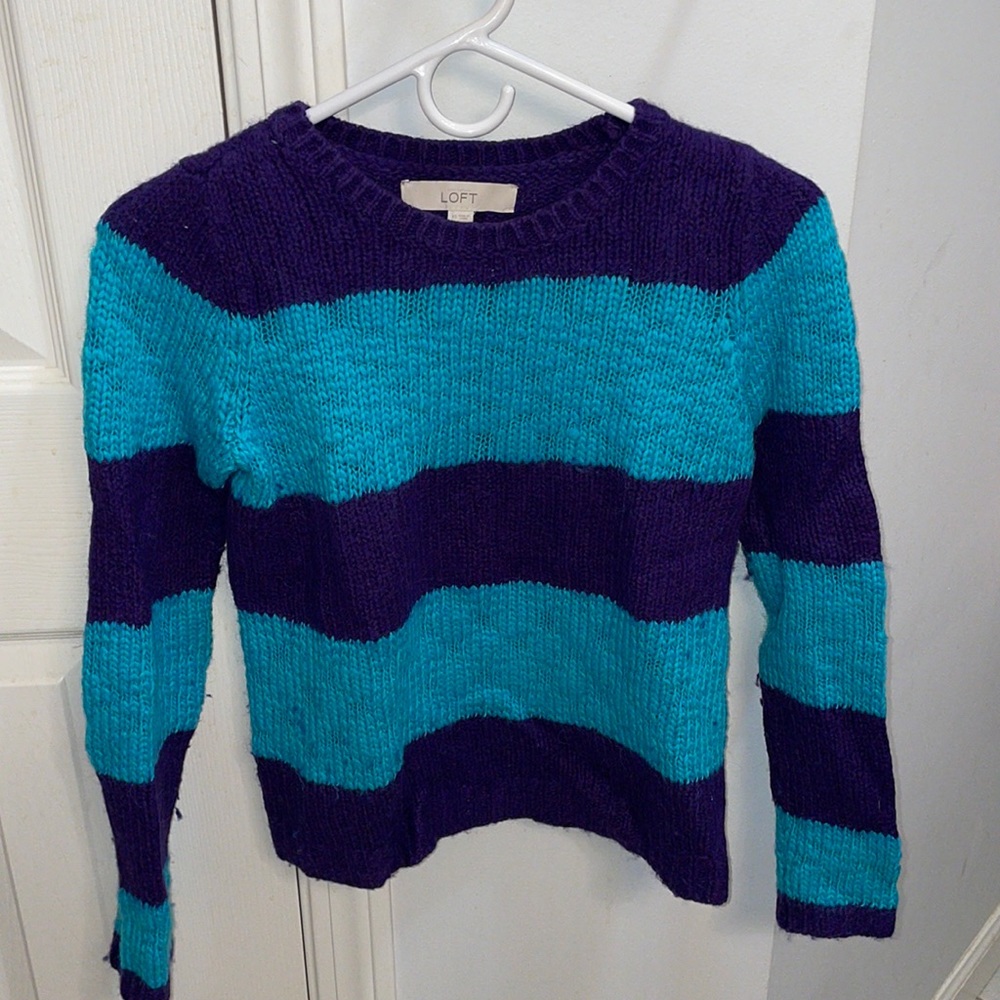 LOFT striped wool  sweater